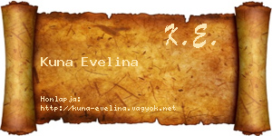 Kuna Evelina névjegykártya